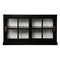 Southern Enterprises 48" Black and Clear Contemporary Curio Cabinet